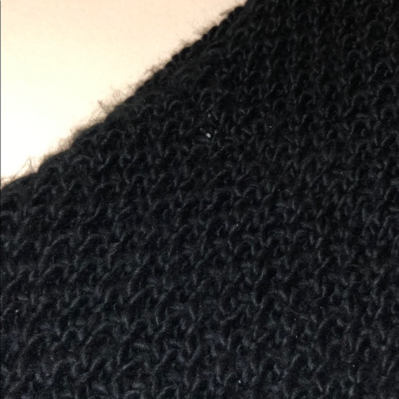 The Coziest! Black Knit Circle Scarf - Picture 3 of 4